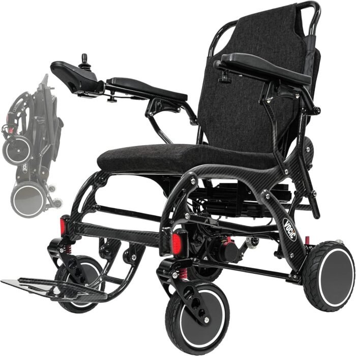 Fauteuil roulant électrique pliable V81 Carbone VOCIC Fauteuil roulant électrique pliable V81 Carbone VOCIC