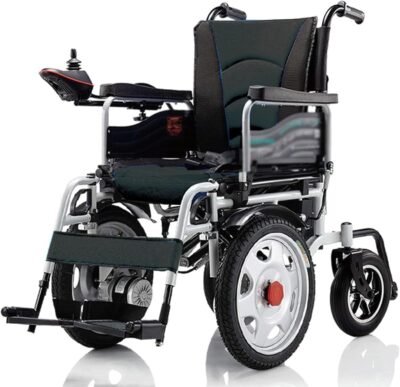 Fauteuil roulant electrique pliable avec design ergonomique