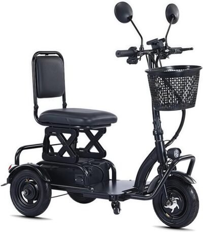 Fauteuil roulant motorisé à 3 roues pour personnes âgées